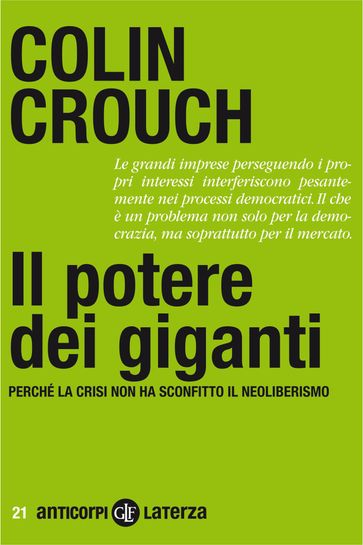 Il potere dei giganti - Colin Crouch