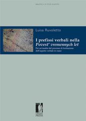 I prefissi verbali nella Povest  vremennych let