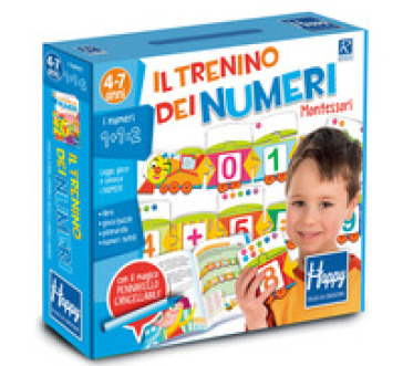 Il trenino dei numeri Montessori. Happy. Ediz. illustrata. Con gadget - Gabriella Santini